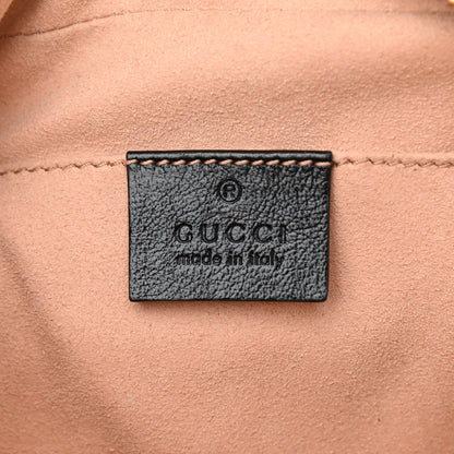 Gucci Monogram Matelasse Diagonal Small GG Marmont Chain Shoulder Bag Beige Black 6 of 8