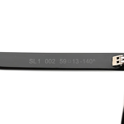 Saint Laurent Acetate Flat Top Sunglasses SL1 Black 5 of 8