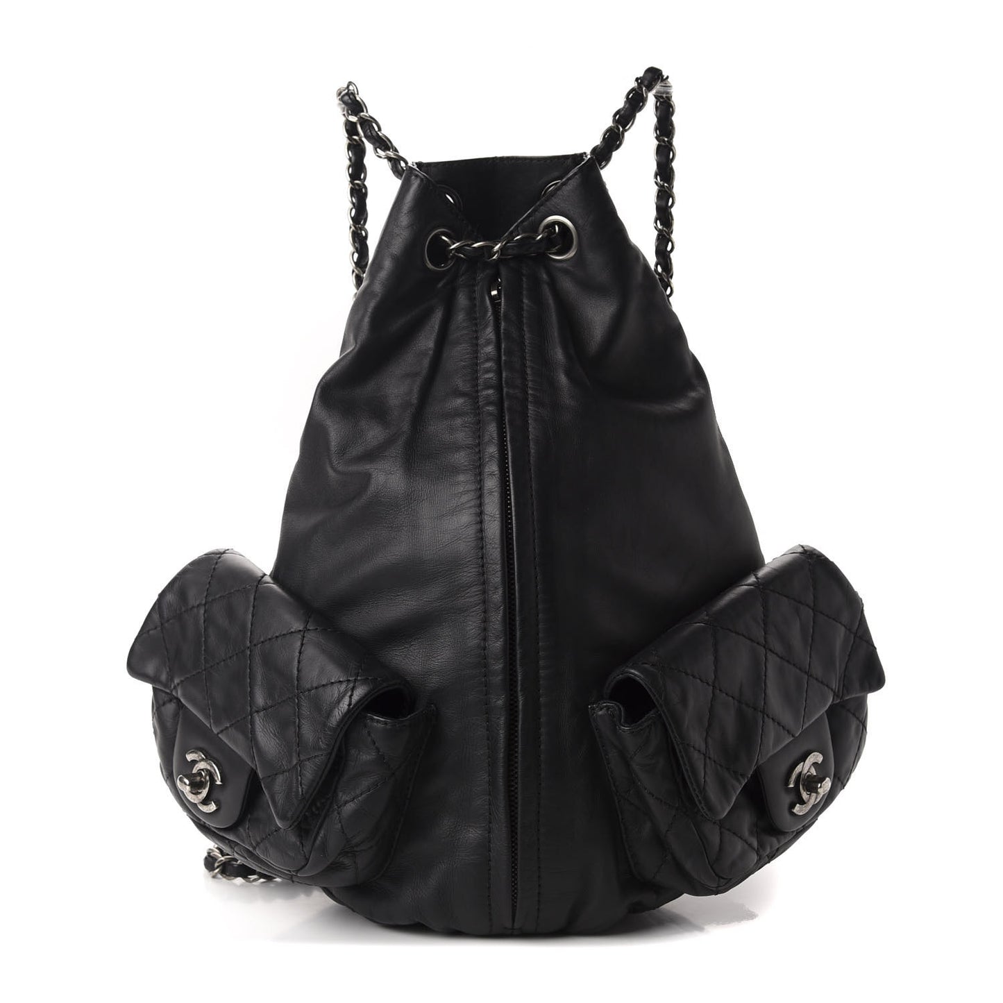 Calfskin Large Backpack Is Back Black