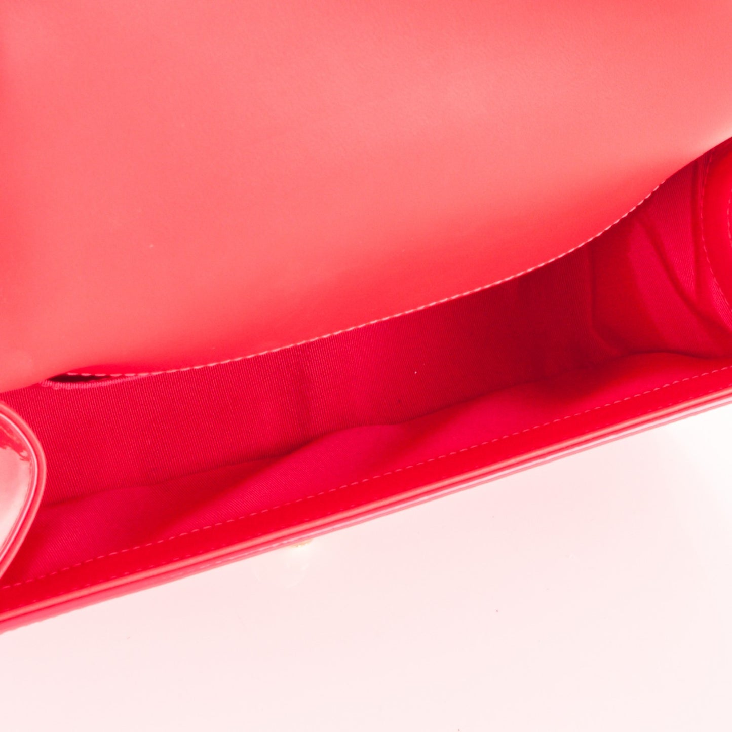 Patent Medium Boy Flap Pink