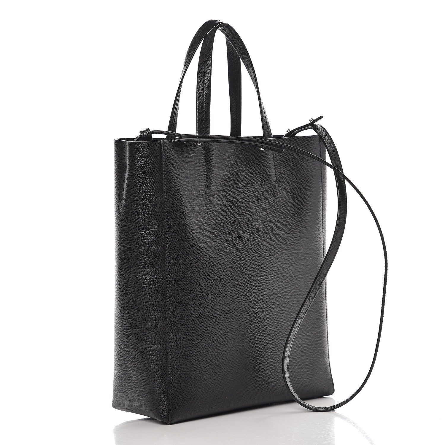 Celine Grained Calfskin Small Vertical Cabas Black 3 of 8