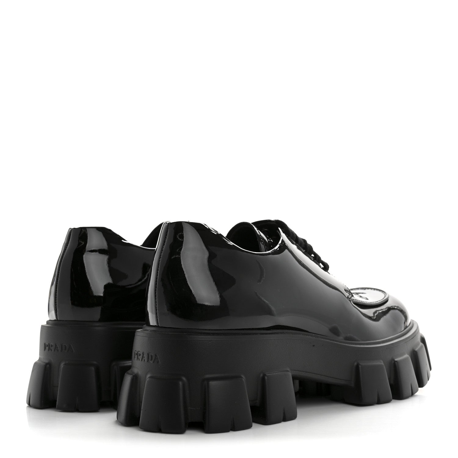 Prada Monolith 55mm Derby Loafers 8 Black 5 of 10