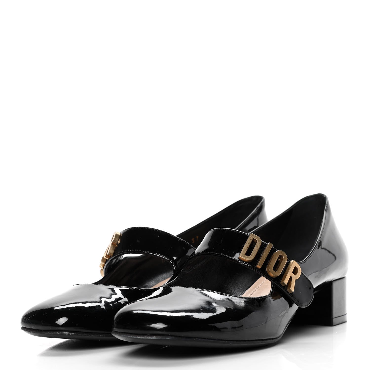 Christian Dior Patent Baby-D Ballet Pumps 37 Black 3 of 10