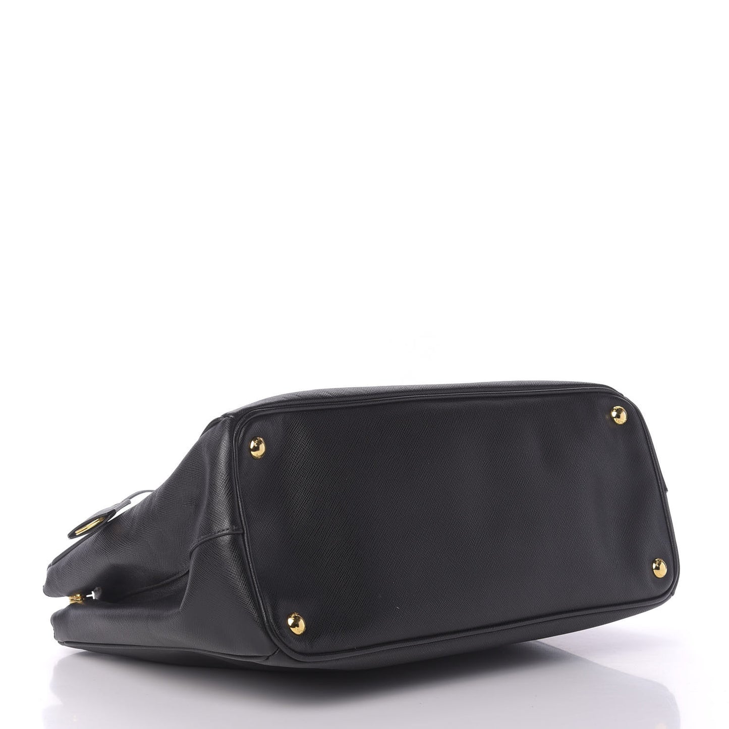 Saffiano Large Galleria Double Zip Tote Black