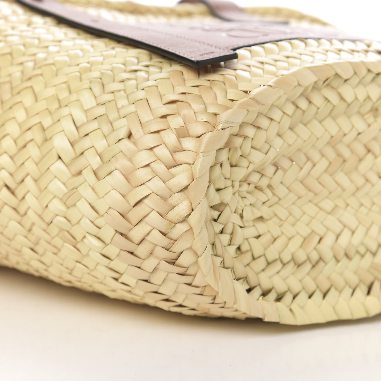 Raffia Basket Tote Bag Natural Tan