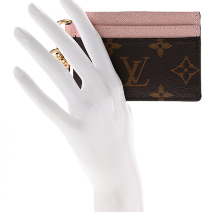 Louis Vuitton Monogram LV Charms Card Holder Rose Ballerine 2 of 7