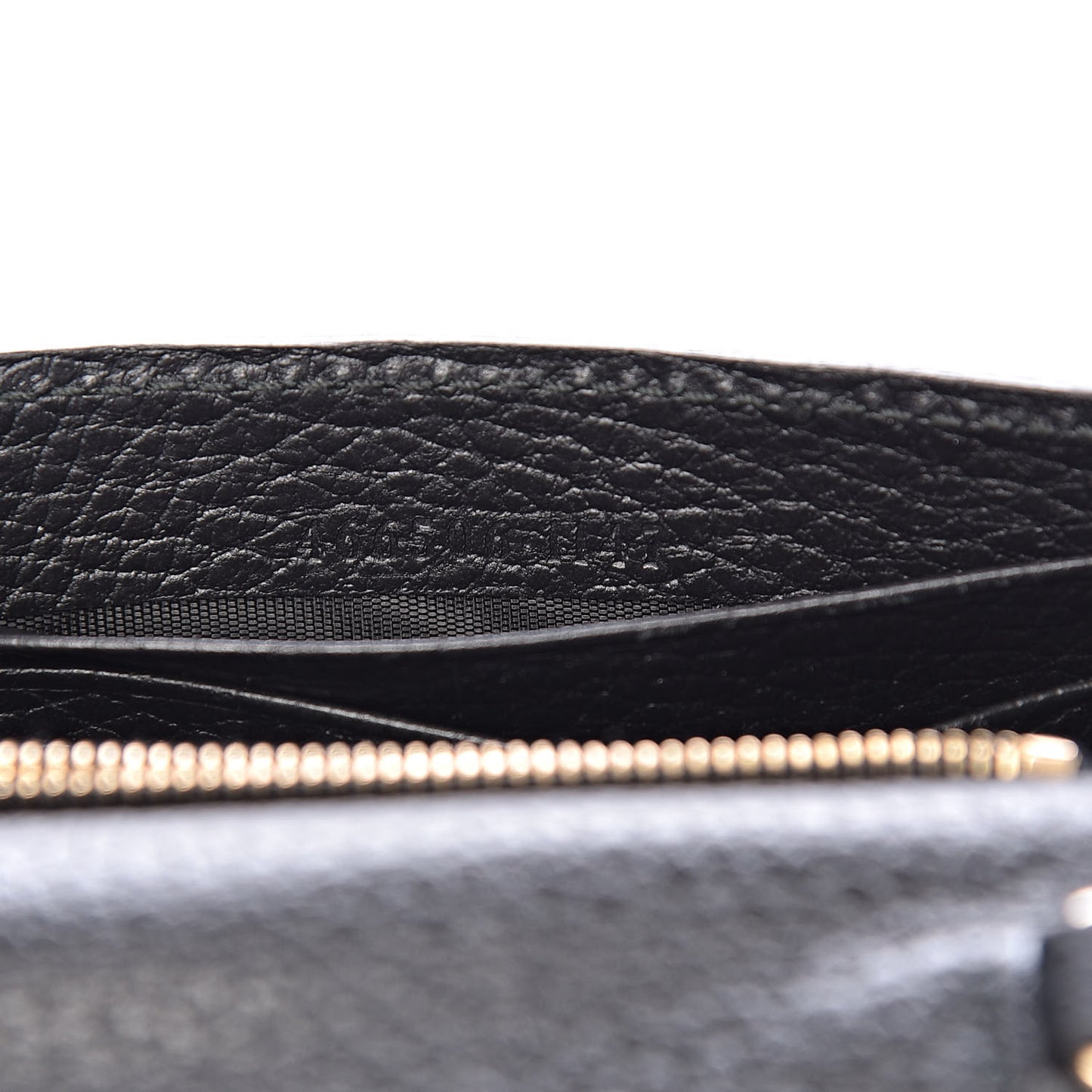 Dollar Calfskin Medium Betty Chain Wallet Black