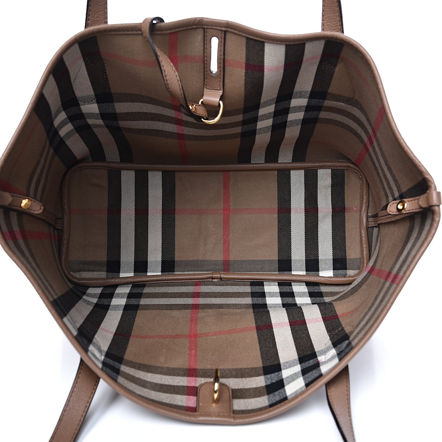 Burberry Grainy Calfskin Medium Honeybrook Tote Dark Sand 4 of 20