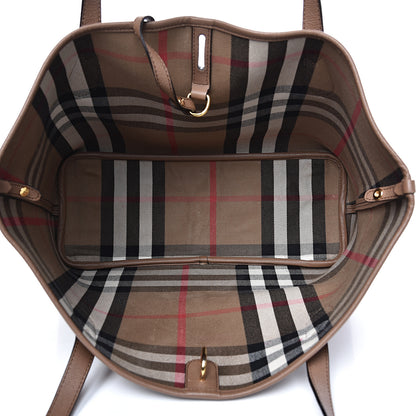 Burberry Grainy Calfskin Medium Honeybrook Tote Dark Sand 4 of 20