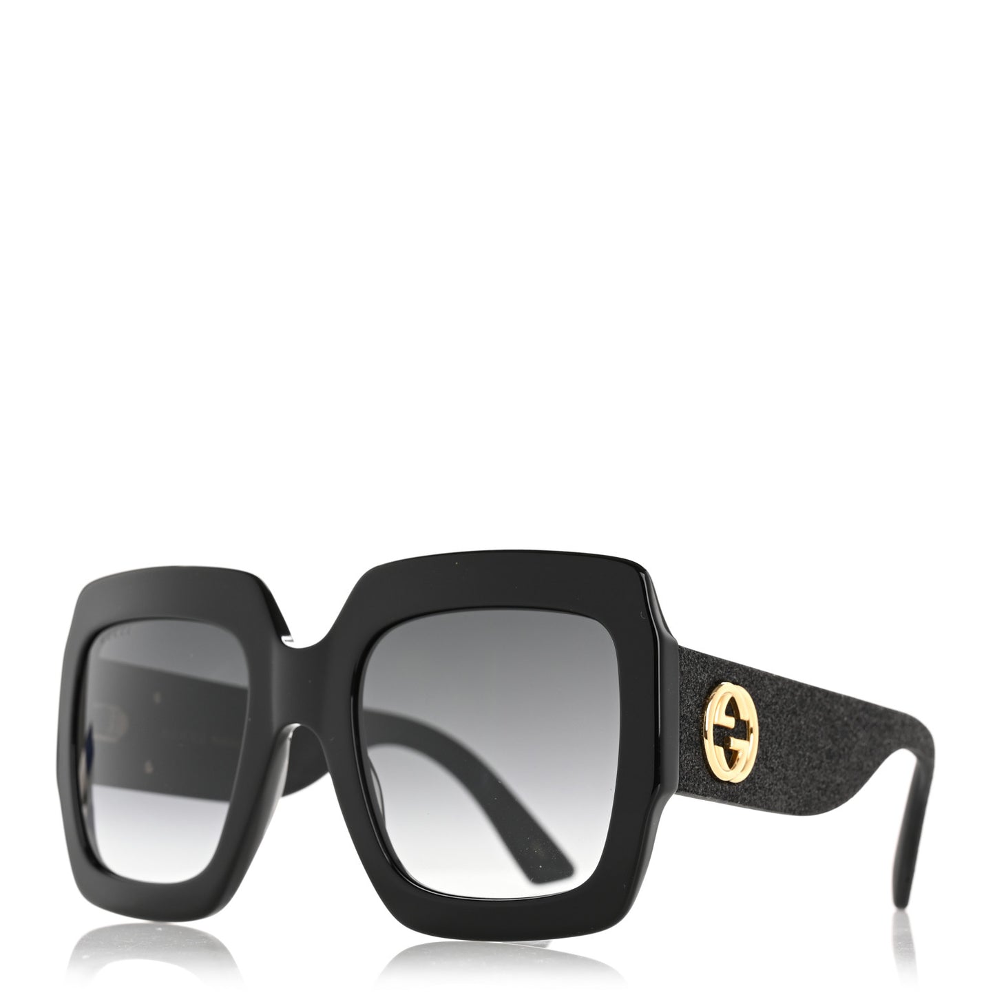 Acetate Square Frame Sunglasses GG0102S Black