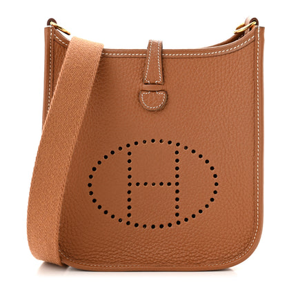 Hermes Taurillon Clemence Evelyne TPM Gold 1 of 11