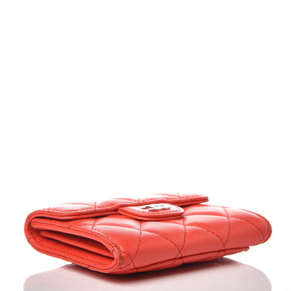 Chanel Lambskin Quilted Card Holder Red 4 of 17