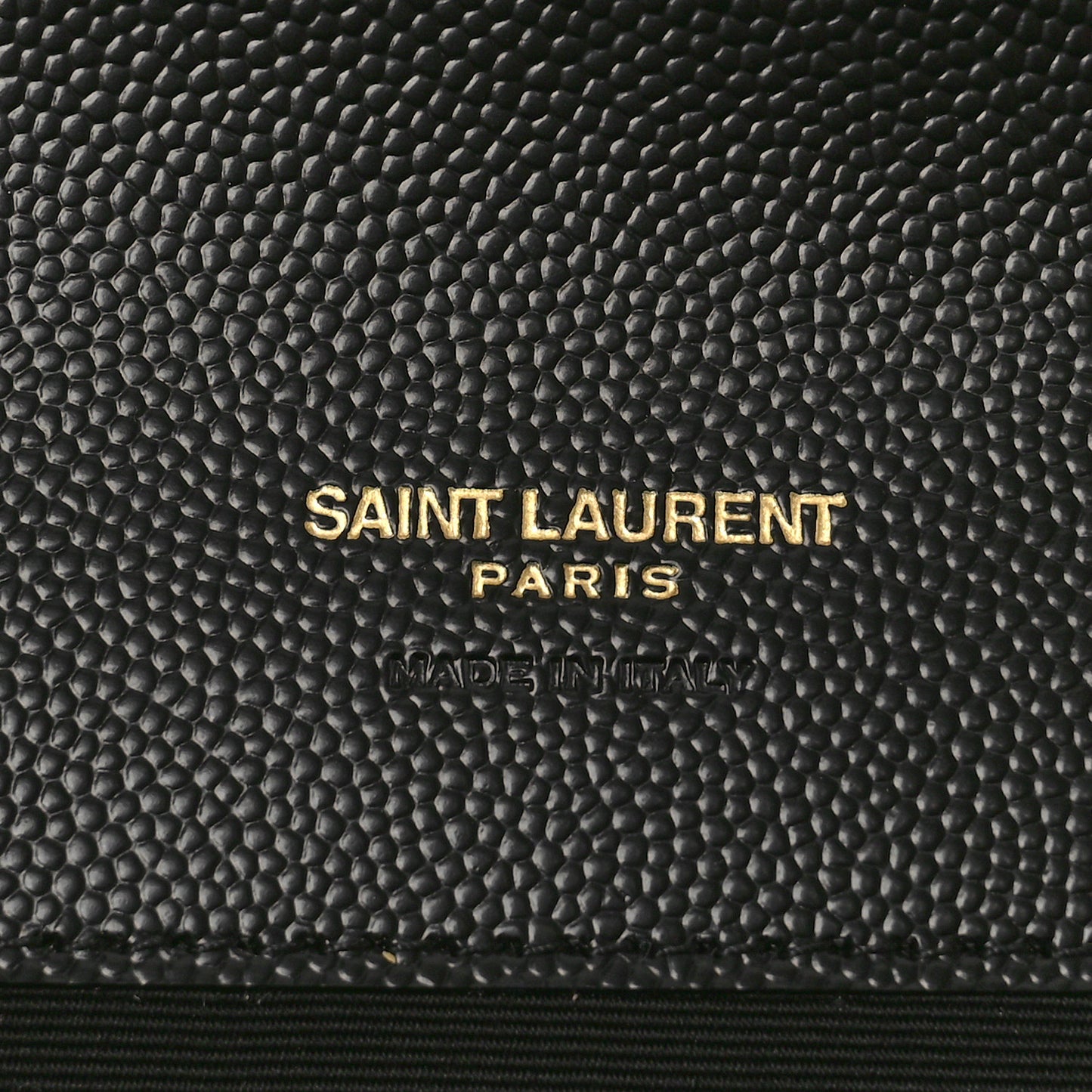 Grain De Poudre Textured Mixed Matelasse Triquilt Monogram Clutch Black