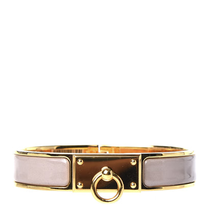 Hermes Enamel Clic Anneau Bracelet PM Marron Glace 1 of 8