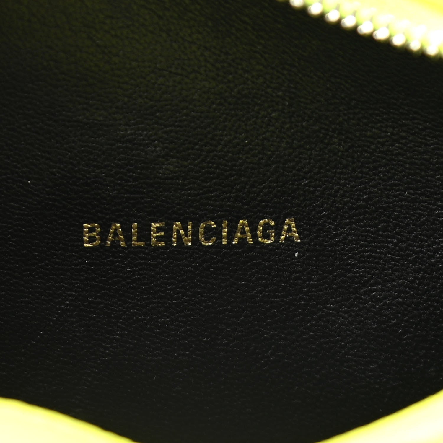 Balenciaga Signature Grained Calfskin Logo XS Ville Camera Bag Acid Green Black 6 of 11