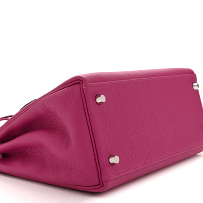 Hermes Togo Kelly Retourne 28 Rose Pourpre 9 of 10