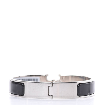 Hermes Enamel Narrow Clic Clac H Bracelet PM Black 3 of 5