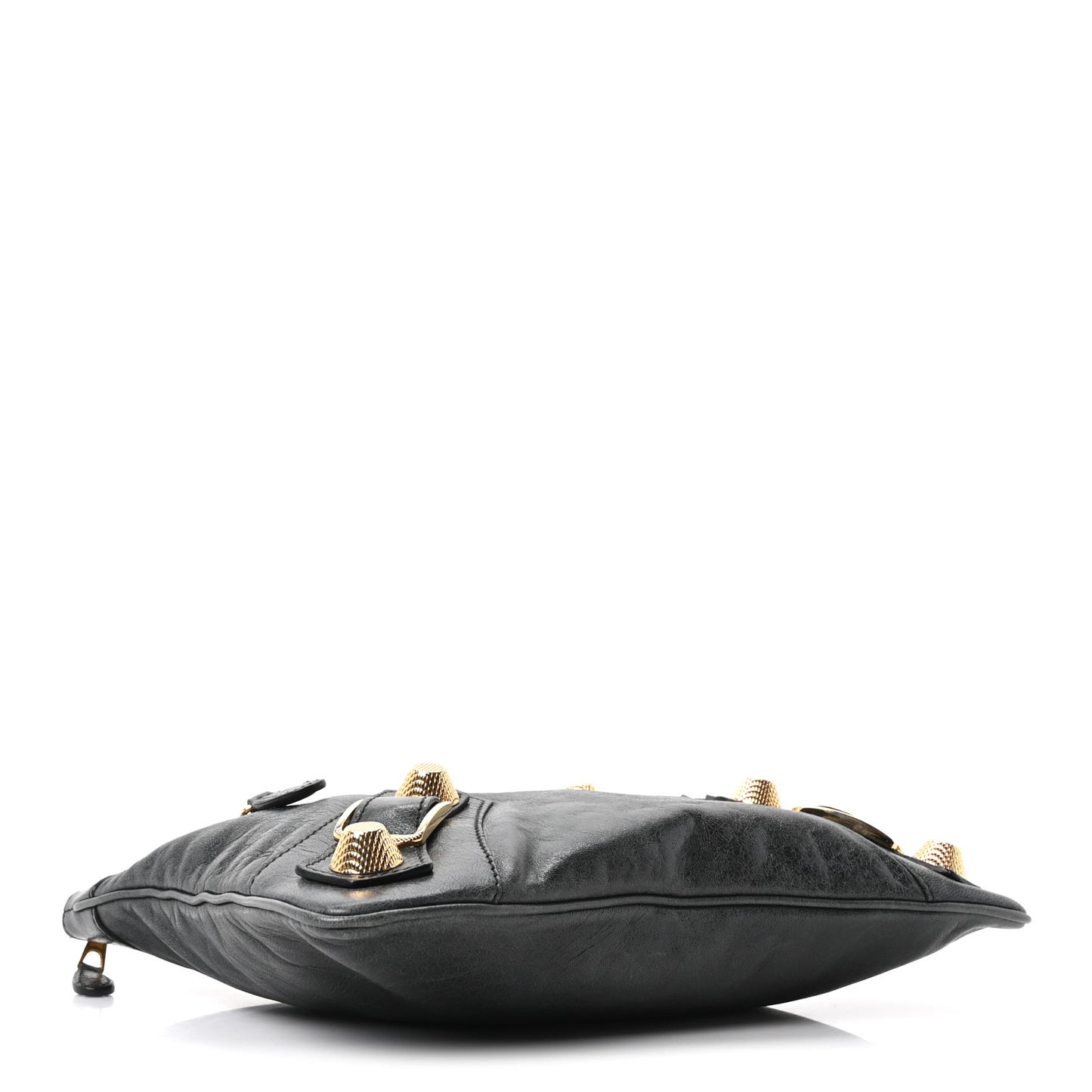 Chevre Giant 21 Gold Hardware Flat Handle Clutch Evergreen