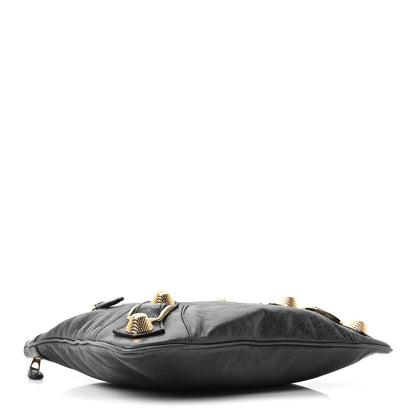 Balenciaga Chevre Giant 21 Gold Hardware Flat Handle Clutch Evergreen 4 of 10