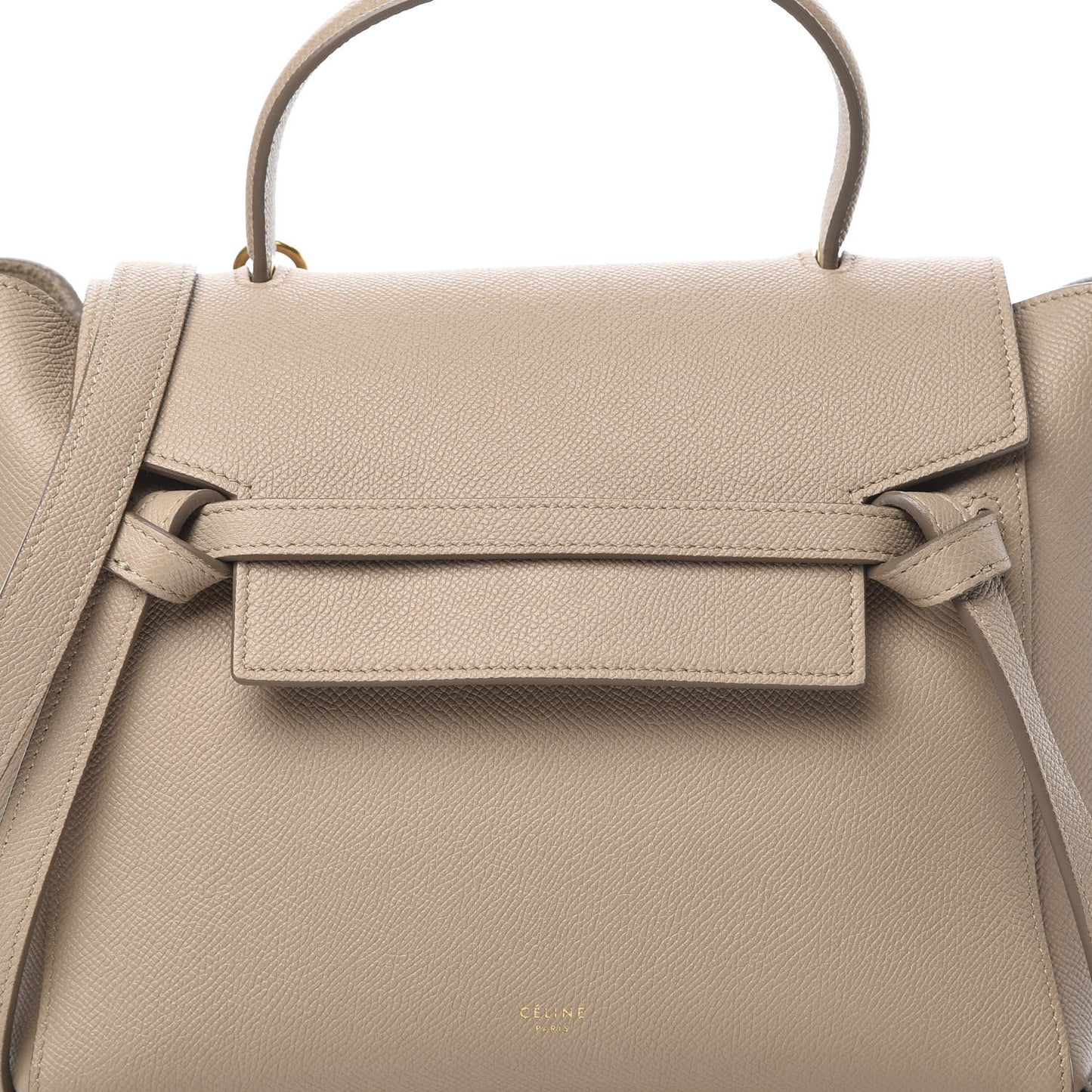 Baby Grained Calfskin Micro Belt Bag Dune