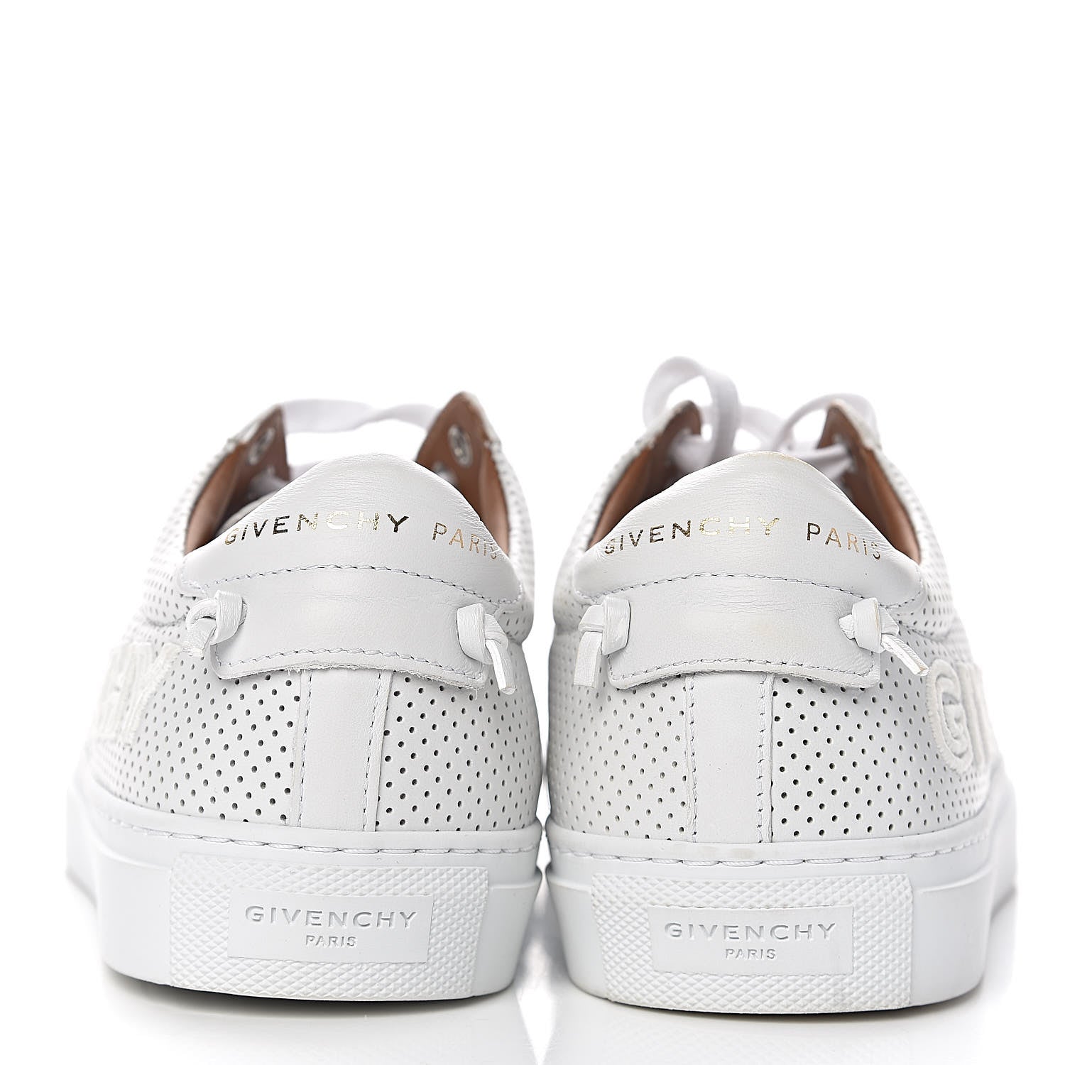 Givenchy Calfskin Perforated Womens Urban Street Sneakers 37.5 White 16 of 17