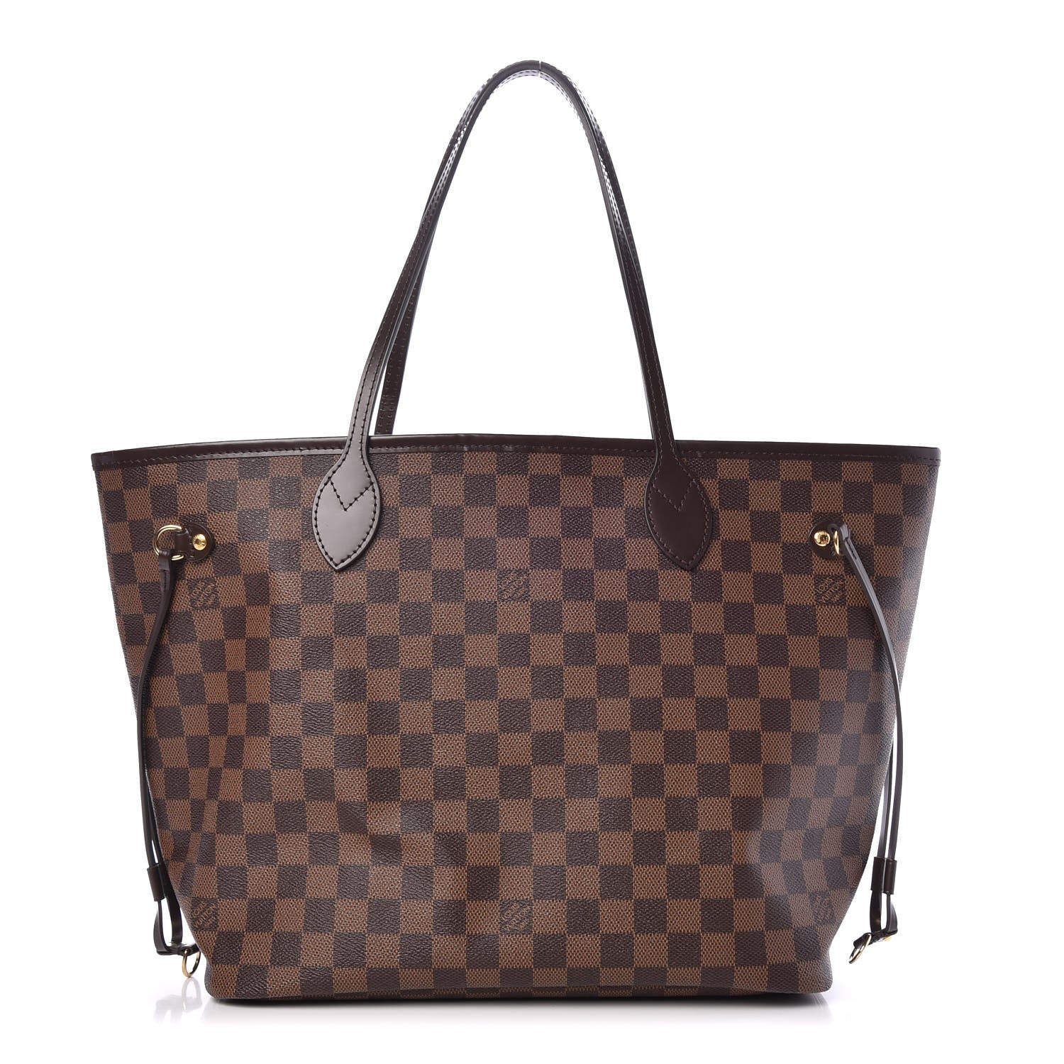 Louis Vuitton Damier Ebene Neo Neverfull MM Rose Ballerine 1 of 10
