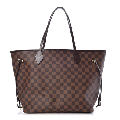 Louis Vuitton Damier Ebene Neo Neverfull MM Rose Ballerine 1 of 10