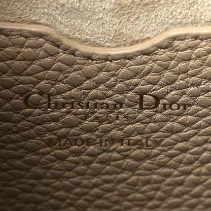 Christian Dior Grained Calfskin Medium Bobby Flap Warm Taupe 6 of 9