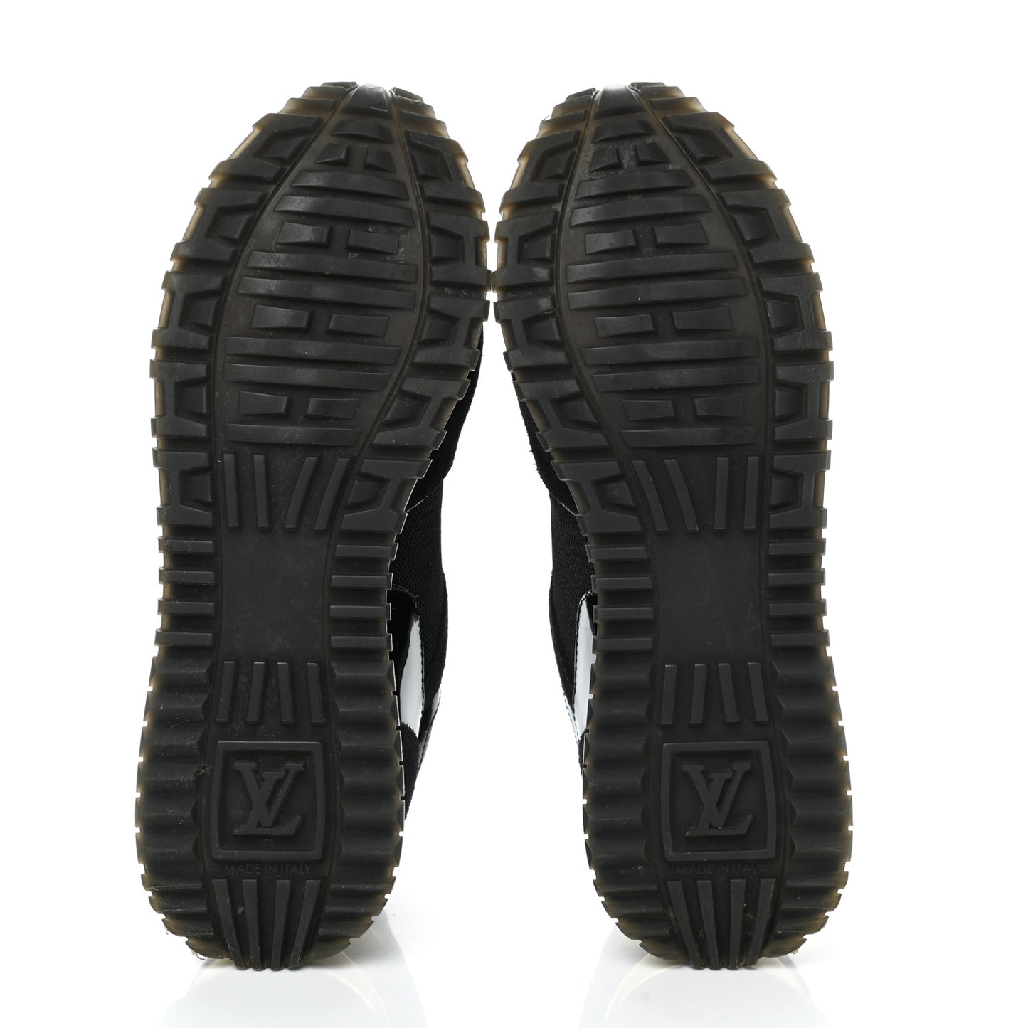 Suede Monogram Run Away Sneakers 35 Black