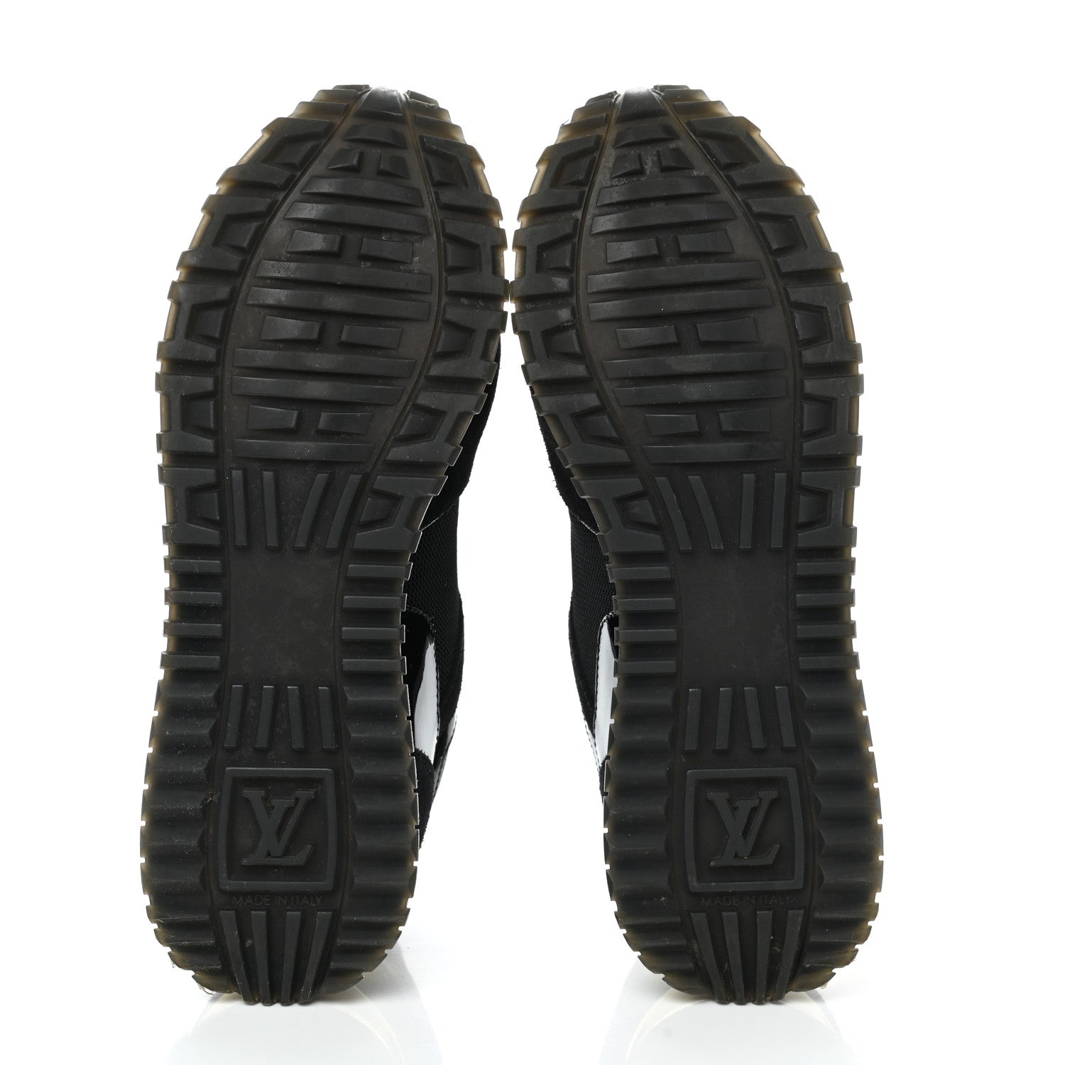 Louis Vuitton Suede Monogram Run Away Sneakers 35 Black 5 of 9