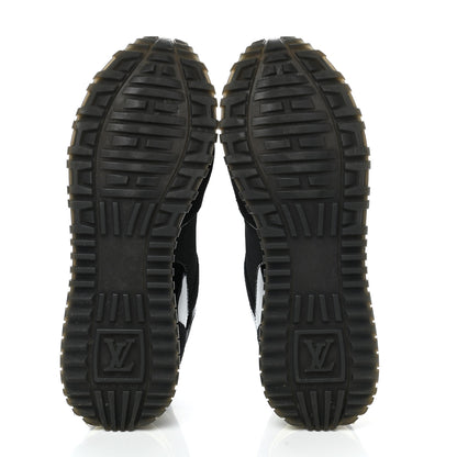 Louis Vuitton Suede Monogram Run Away Sneakers 35 Black 5 of 9