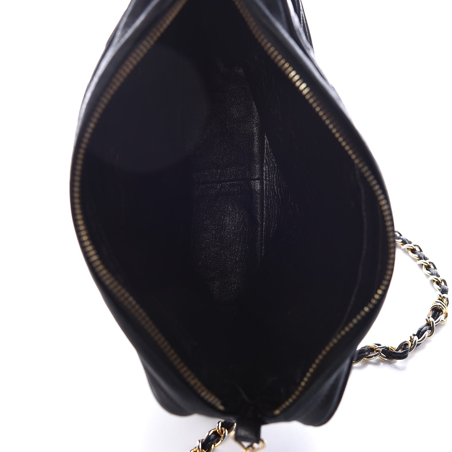 Chanel Lambskin Quilted Tassel Camera Case Pouch Black 5 of 15