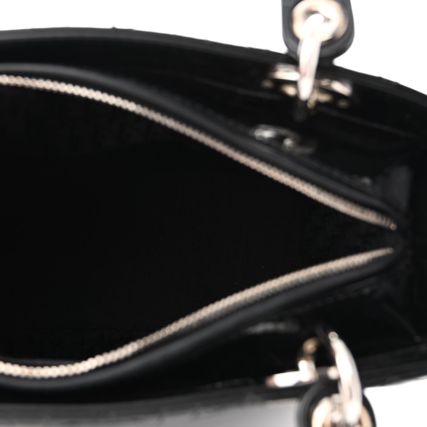 Christian Dior Patent Cannage Medium Lady Dior Black 5 of 11