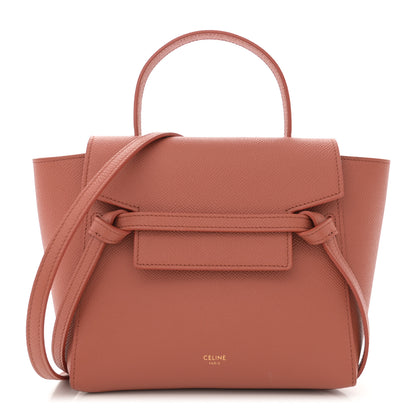 Celine Grained Calfskin Nano Belt Bag Terracotta 1 of 12