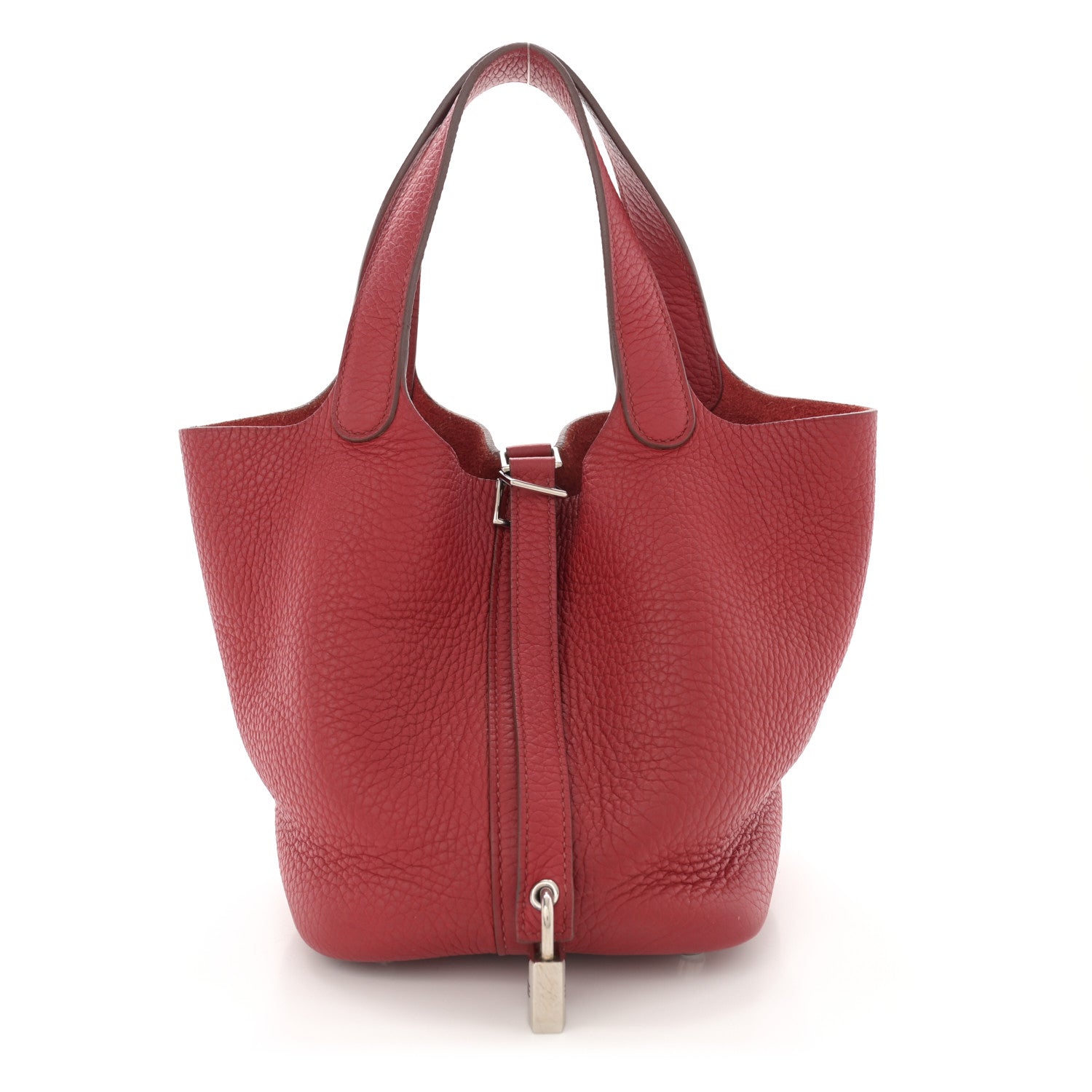 Hermes Taurillon Clemence Picotin Lock 18 PM Rubis 1 of 14