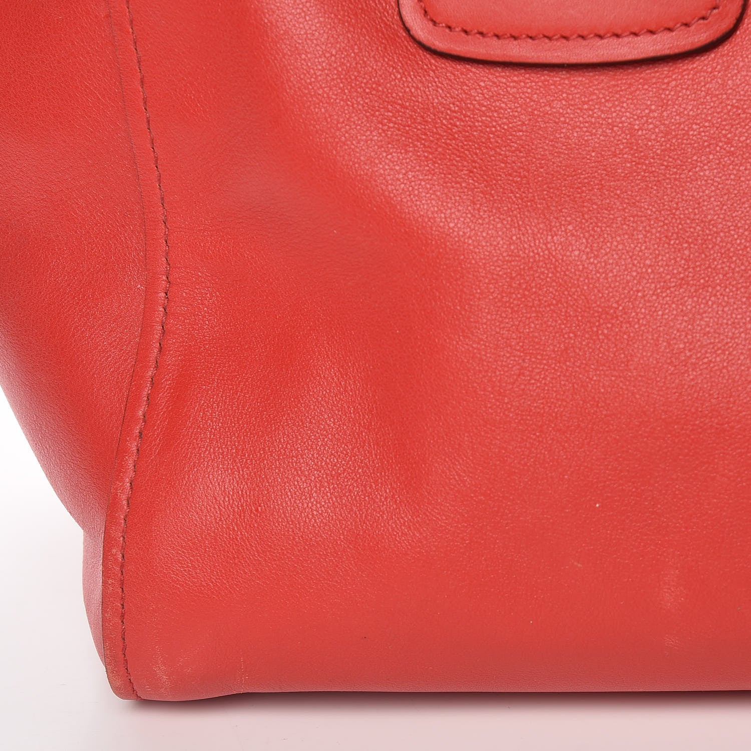 Prada Glace Calfskin Twin Pocket Tote Fuoco 15 of 22