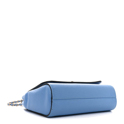 Mulberry Small Classic Grain Calfskin Small Lily Flap Cornflower Blue 4 of 9