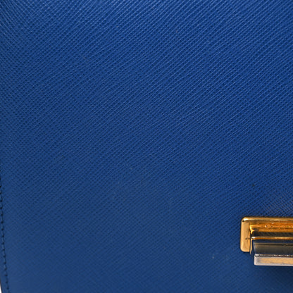 Prada Saffiano Lock Crossbody Bleu 16 of 21