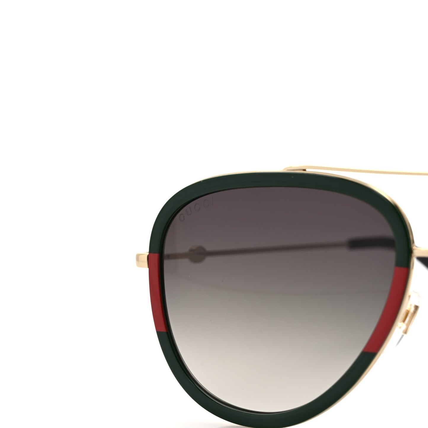 Metal Web Aviator Sunglasses GG0062S Green Red
