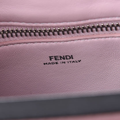 Fendi Shiny Nappa Trapuntata Small DotCom Click Chain Satchel Peonia 8 of 11