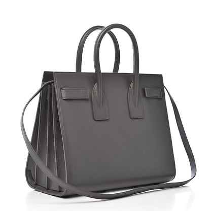 Saint Laurent Calfskin Small Sac De Jour Earth 3 of 11