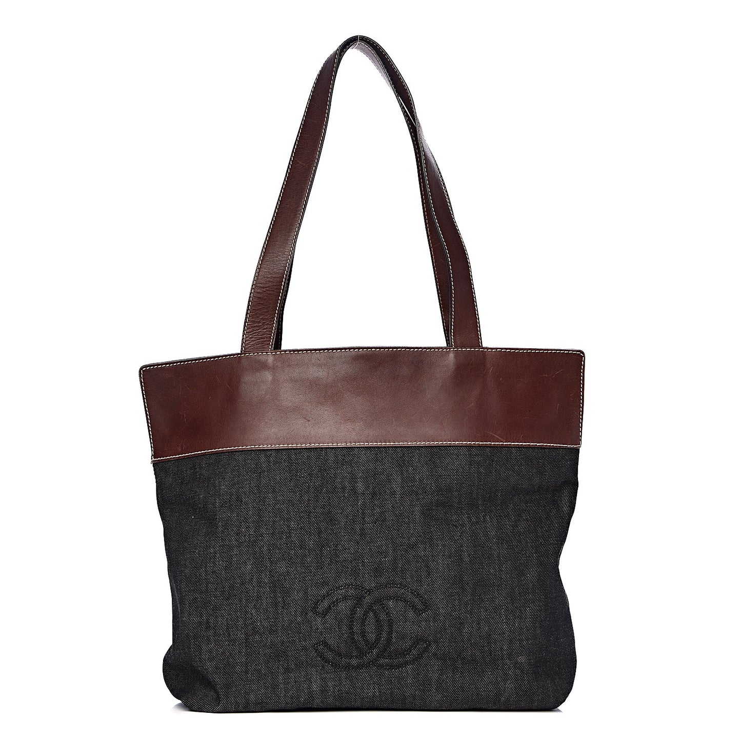 Denim Calfskin CC Tote