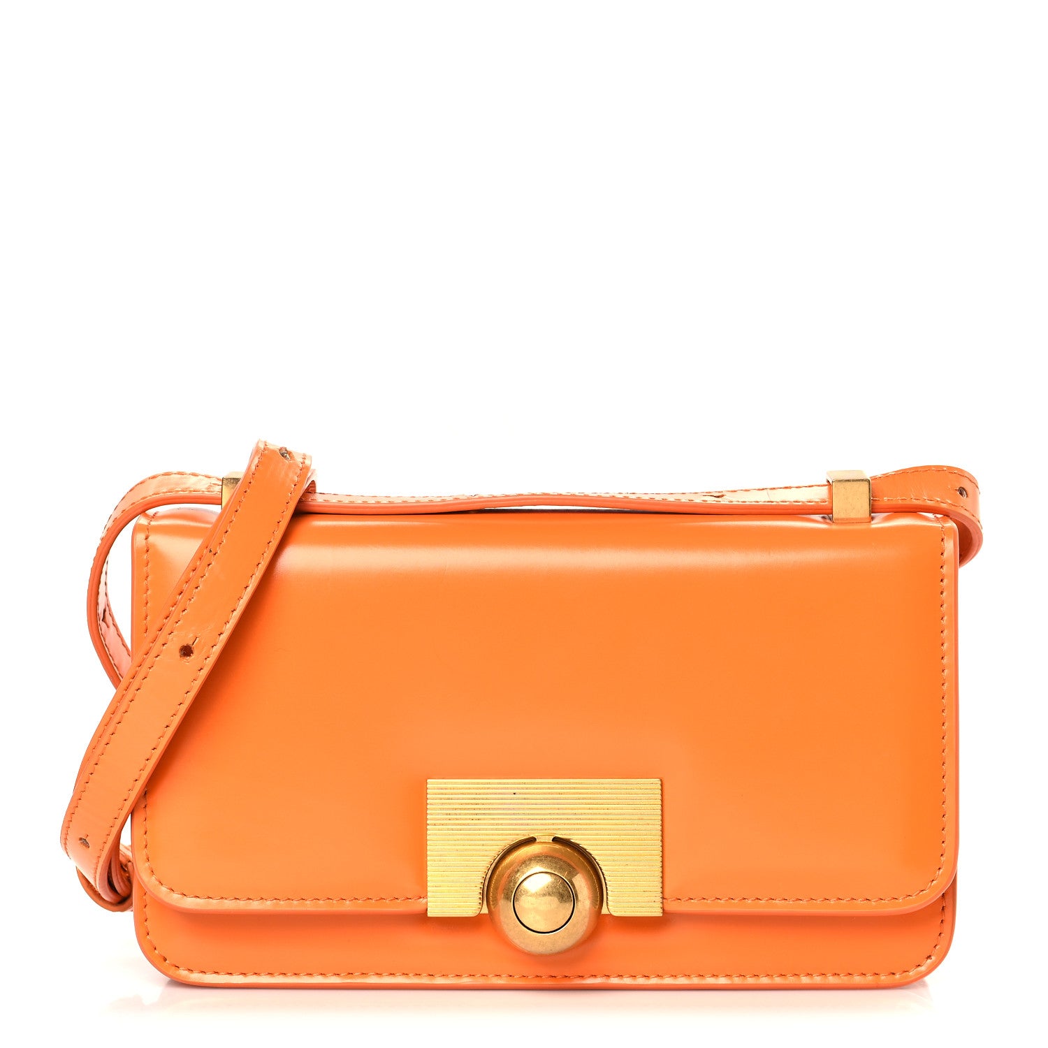 Bottega Veneta Spazzolato Calfskin Classic BV Classic Bag Orange 1 of 8