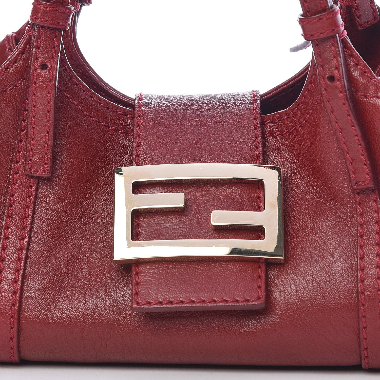 Fendi Nappa Elefante Mini Sporty Rosso Scuro 10 of 10
