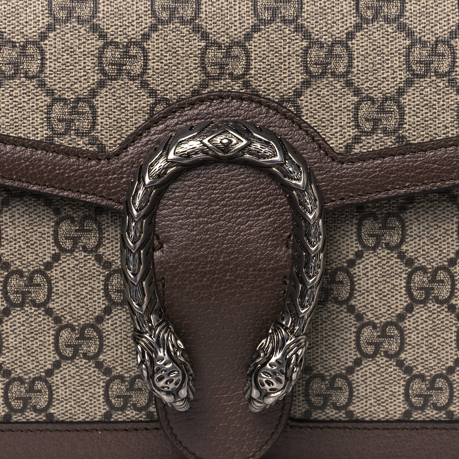 Gucci GG Supreme Monogram Dionysus Clutch Wristlet Beige New Acero 3 of 12