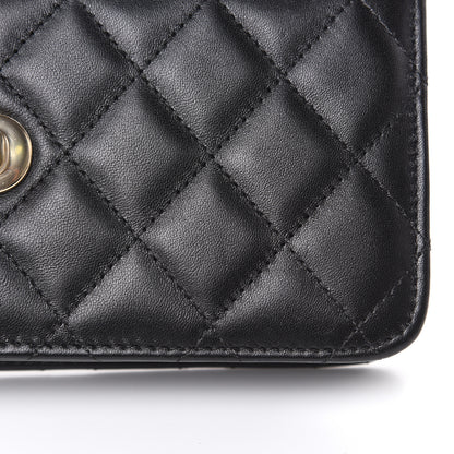 Chanel Lambskin Quilted Trendy CC Wallet On Chain WOC Black 12 of 16