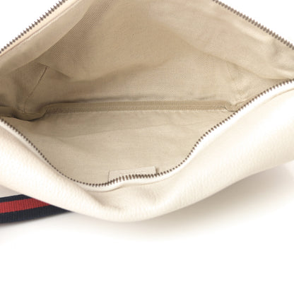 Gucci Grained Calfskin Logo Belt Bag White 5 of 11