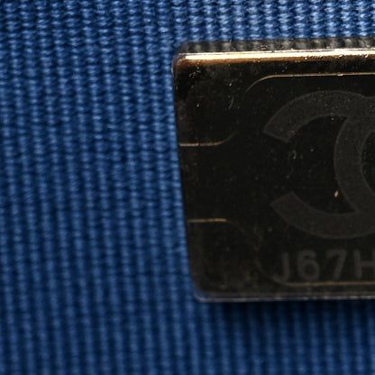 Chanel Denim Quilted Chanel 19 Wallet On Chain WOC Blue 8 of 11