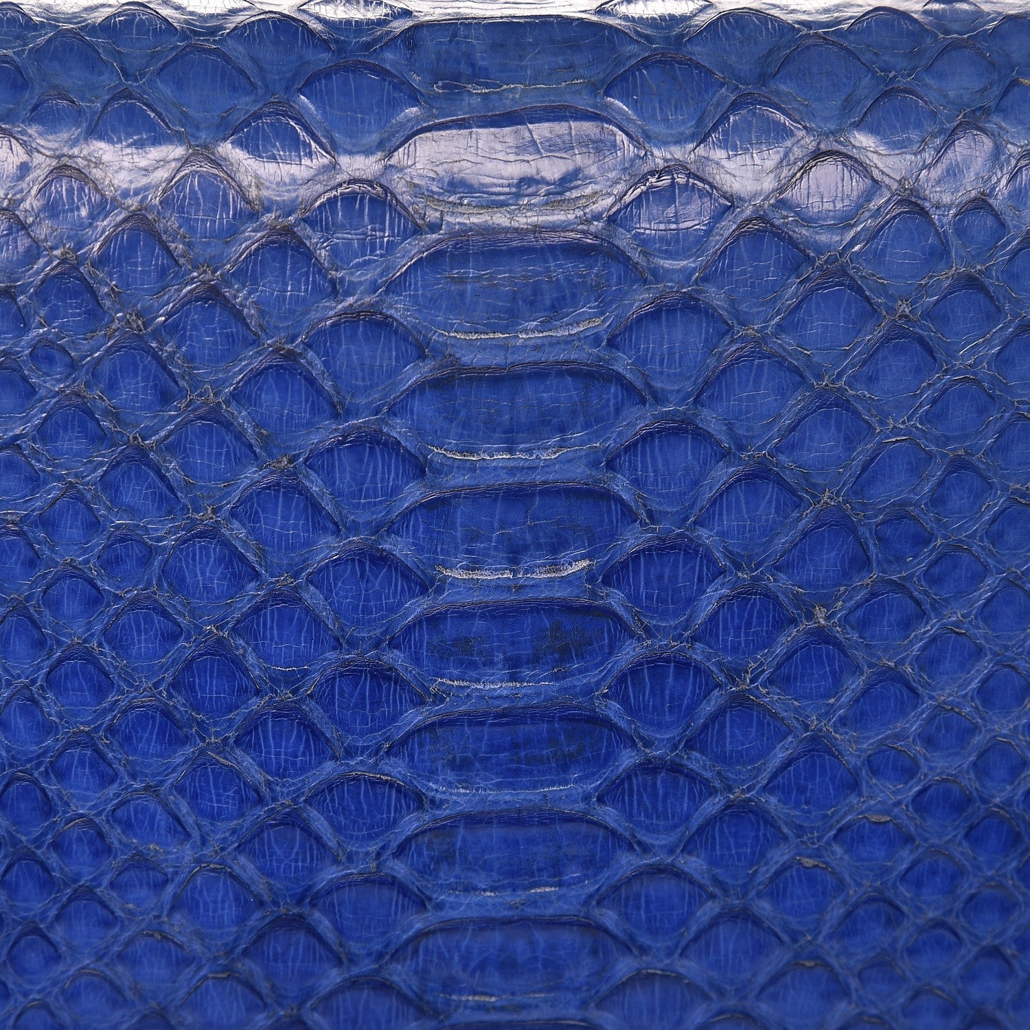 Celine Python Medium Classic Box Flap Bag Indigo 14 of 14