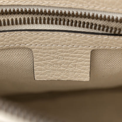 Gucci Grained Calfskin Logo Messenger Bag White 6 of 14